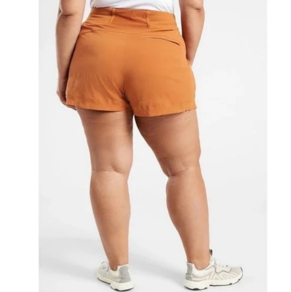 ATHLETA Burnt Orange Trekkie North Nylon Short - Plus Size 24 - Picture 10 of 13